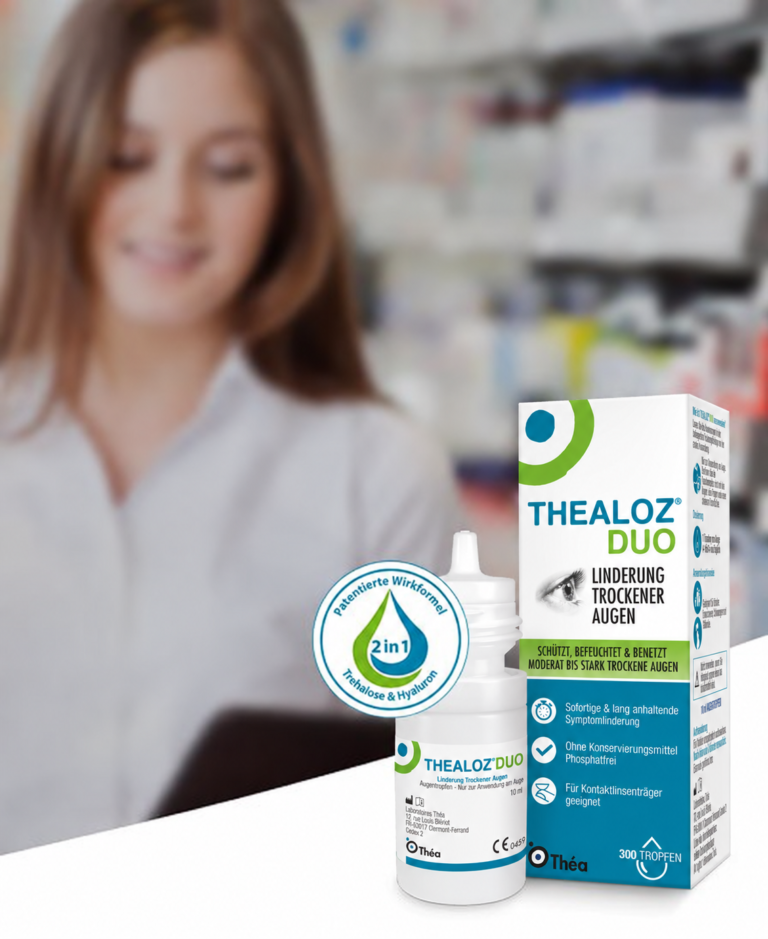 Thealoz Duo Augentropfen! Jetzt in Ihrer Apotheke bestellen und heute erhalten!